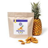 PAKKA bio a fair trade kousky ananasu 1kg, bio a fair trade sušený ananas, neslazený, nesířený, vyrobeno a plněno přímo výrobcem v Kolumbii, veganské 1000g Dehydrované produkty Naty Shop Varianta 1: 450 G (1 balení)