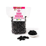 PAKKA - Bio fairtrade třešně sušené na slunci 750 g, divoké sklizené bio třešně, nesemenané, neslazené přímo od malých farmářů v Samarkandu, Uzbekistán, veganské, 750 g Naty Shop Dehydratované produkty Varianta 1: 750 G (1 balení)