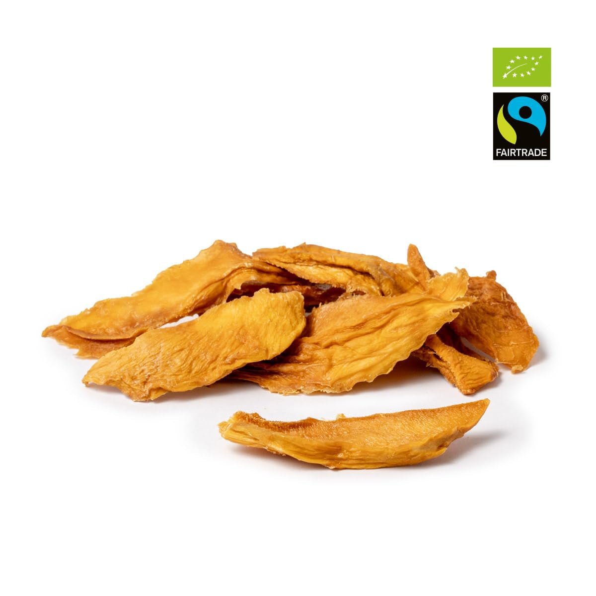 PAKKA bio fair trade mango 1kg, bio a poctivě sušené kousky manga, neslazené, nesířené, vyrobené a plněné přímo výrobcem v Kolumbii, veganské 1kg (1 balení) Dehydrované produkty Naty Shop