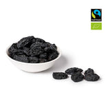 PAKKA - Bio Fairtrade Black Beauty Raisins 600gr, bio, bez pecek, černé hrozny, sušené na slunci, bez oleje, takže lepkavé, nesířené, přímo od malých farmářů v Samarkandu v Uzbekistánu Dehydrované produkty Naty Shop