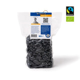 PAKKA - Bio Fairtrade Black Beauty Raisins 600gr, bio, bez pecek, černé hrozny, sušené na slunci, bez oleje, takže lepkavé, nesířené, přímo od malých farmářů v Samarkandu v Uzbekistánu Dehydrované produkty Naty Shop