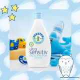 PENATEN Ultra Sensitive Bath & Shampoo (400 ml), zvláště jemná dětská koupel a šampon pro velmi citlivou pokožku miminek se sklonem k neurodermatitidě, sprchový gel a šampon na vlasy bez parfemace a barviv Děti - péče o pleť a koupel Naty Shop
