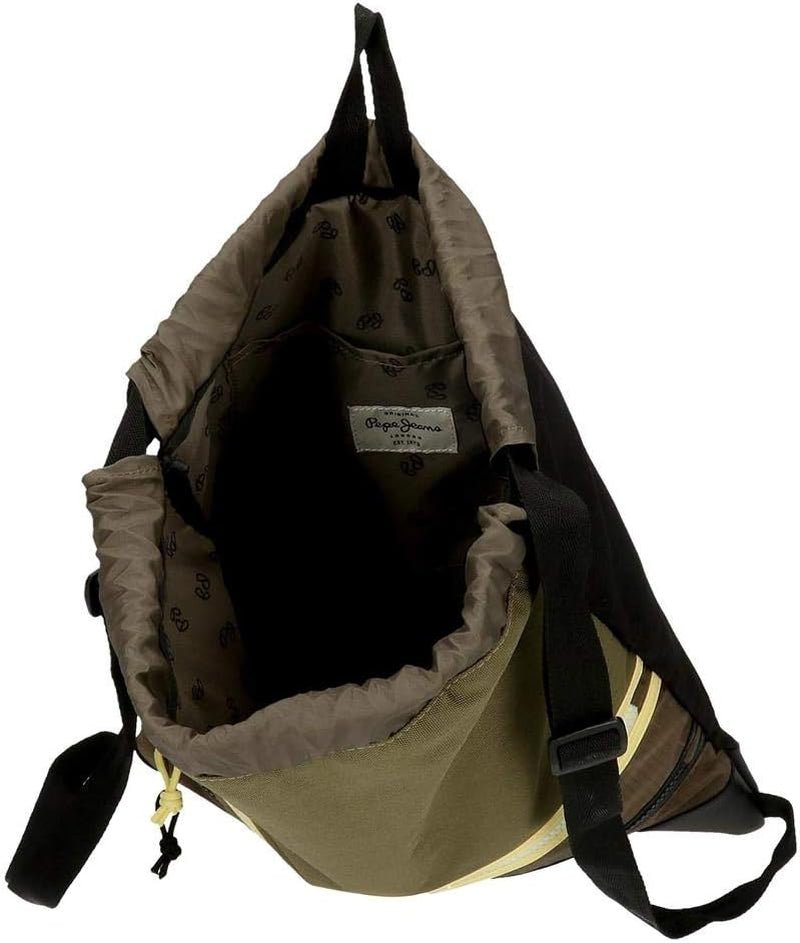 Pepe Jeans Caden Gym Bag Zelená 35x46 cm Polyester Batohy a prémiové brašny Naty Shop