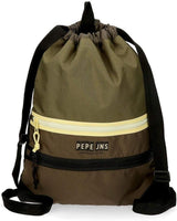 Pepe Jeans Caden Gym Bag Zelená 35x46 cm Polyesterové batohy a prémiové brašny Naty Shop Výchozí název