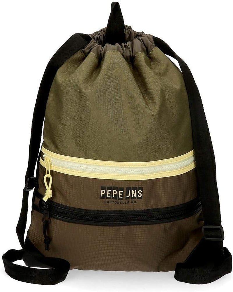 Pepe Jeans Caden Gym Bag Zelená 35x46 cm Polyesterové batohy a prémiové brašny Naty Shop Výchozí název