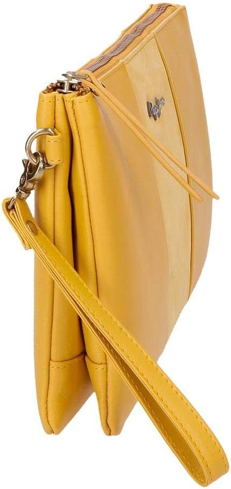 Pepe Jeans Double Wallet Žlutá kabelka 27x17x2 cm kožená peněženka Women Naty Shop