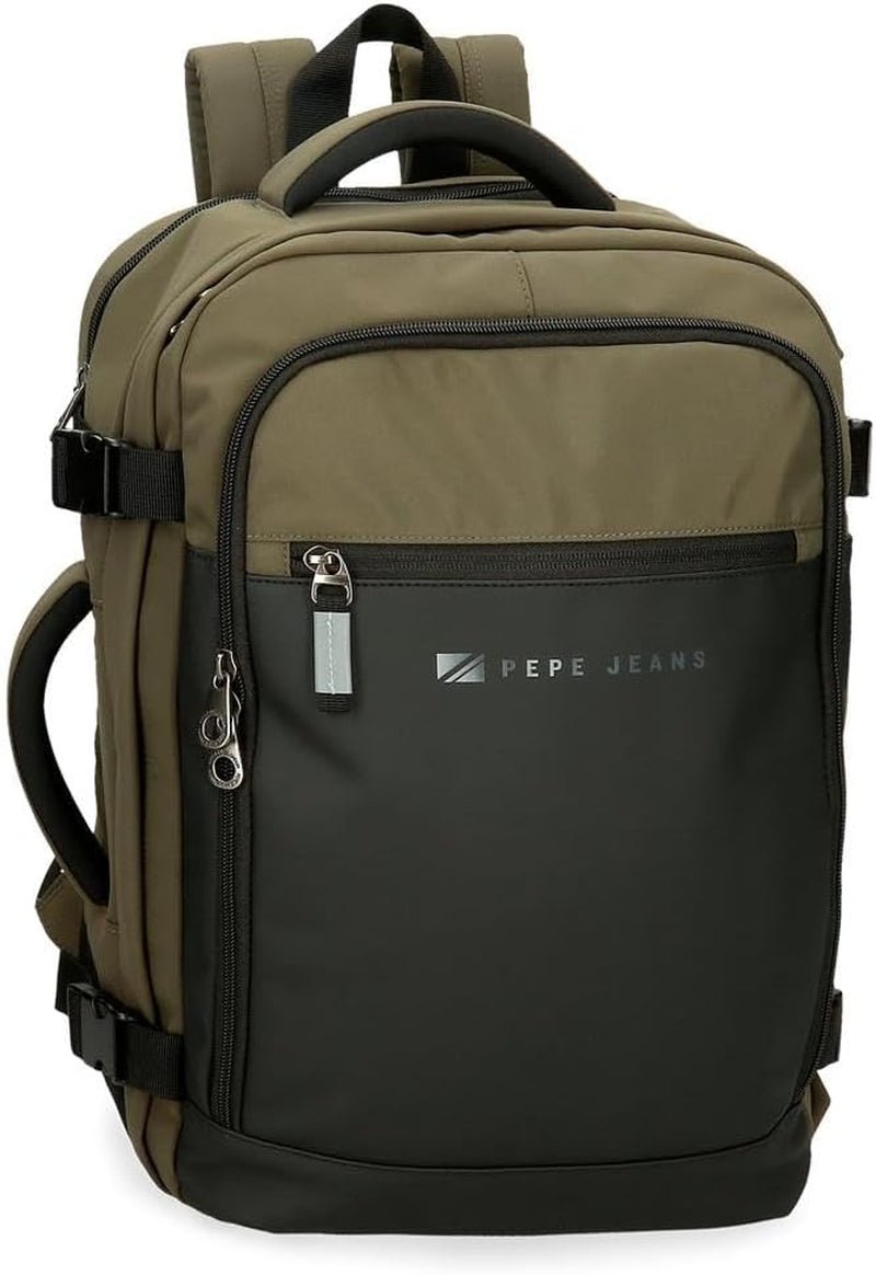 Pepe Jeans Jarvis malá zelená taška přes rameno 15x19,5x6 cm polyester s detaily z umělé kůže Zavazadla a cestovní potřeby Naty Shop Tmavě zelená Batoh do kabiny