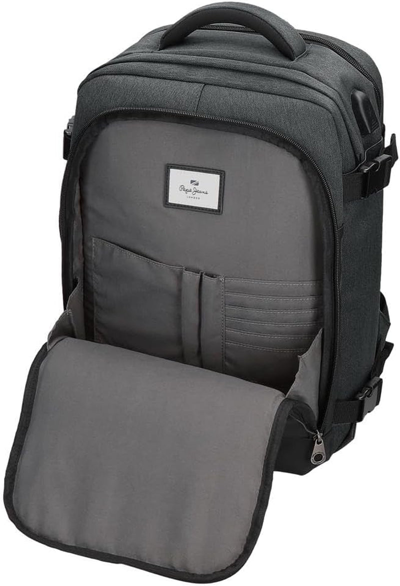 Pepe Jeans Jarvis malá kabelka přes rameno zelená 15x19,5x6 cm polyester s detaily z umělé kůže Zavazadla a cestovní potřeby Naty Shop