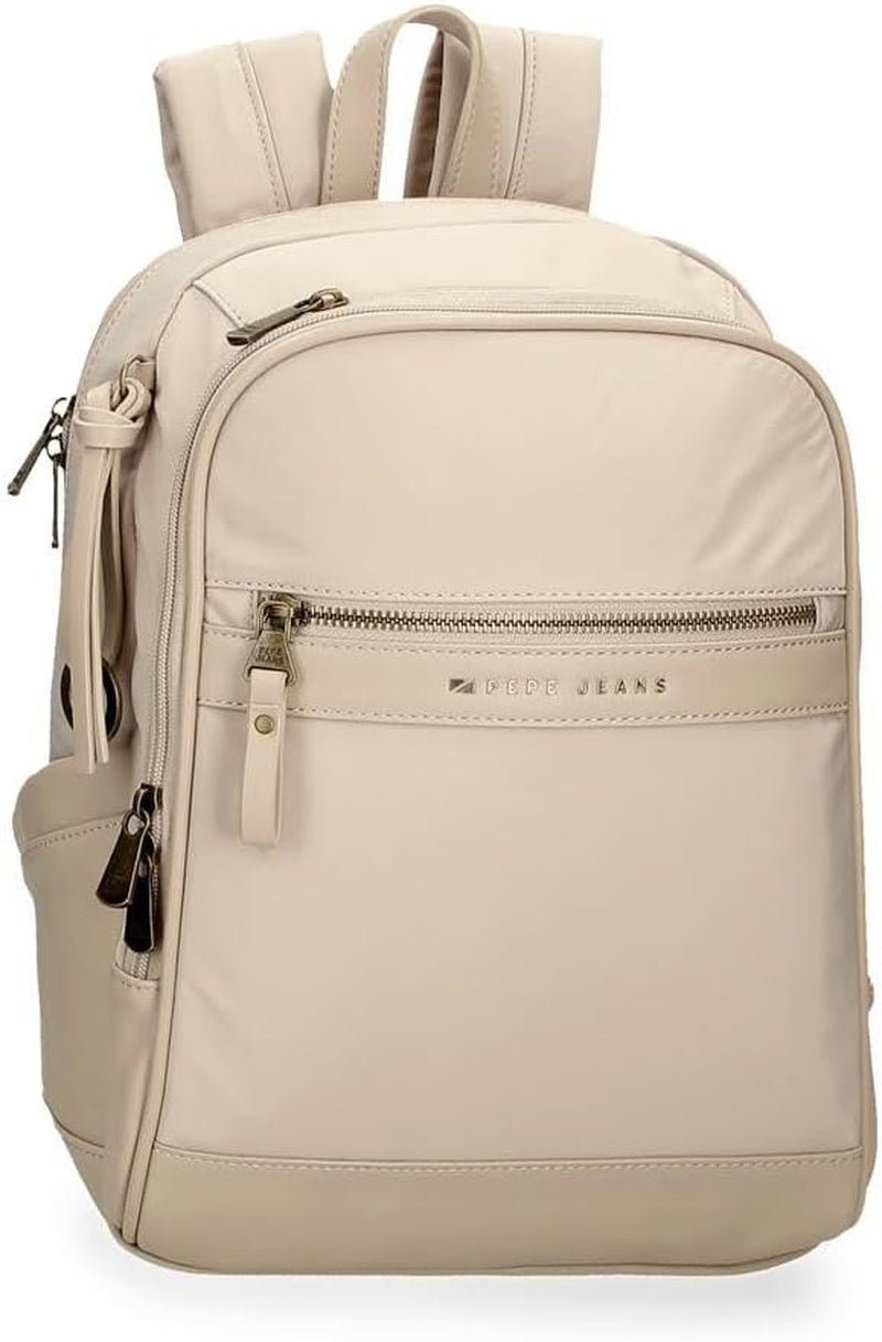 Pepe Jeans Morgan Batohy pro volný čas Cestovní tašky Béžová Černá Umělá kůže Pro ženy Od Joumma Bags Batoh a cestovní Naty Shop Béžový batoh