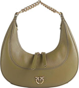 Pinko dámské BRIOCHE HOBO Mini KALB MORB, V62q_Green Thread-Antique Gold Bags Women Naty Shop Výchozí název