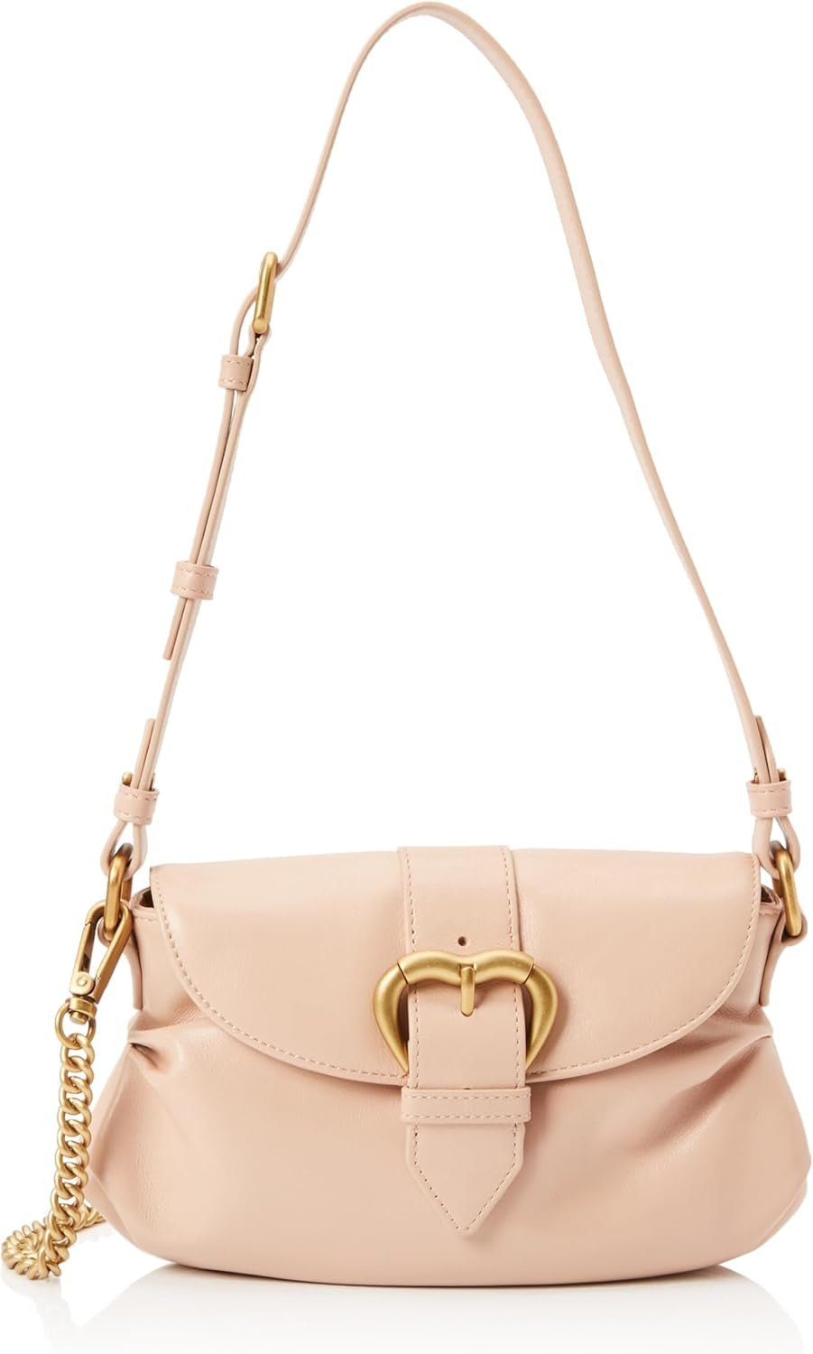 Pinko Dámská taška Jolene přes rameno Mini Crystal Calf Bag, O81m_Chocolate Gold Dámské tašky Naty Shop Výchozí název