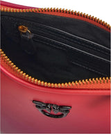 Pinko Half Moon mini kožená taška s přechodovou barvou, ya4l_Mult.fuchsia, oranžovo-černá Dámské tašky Naty Shop