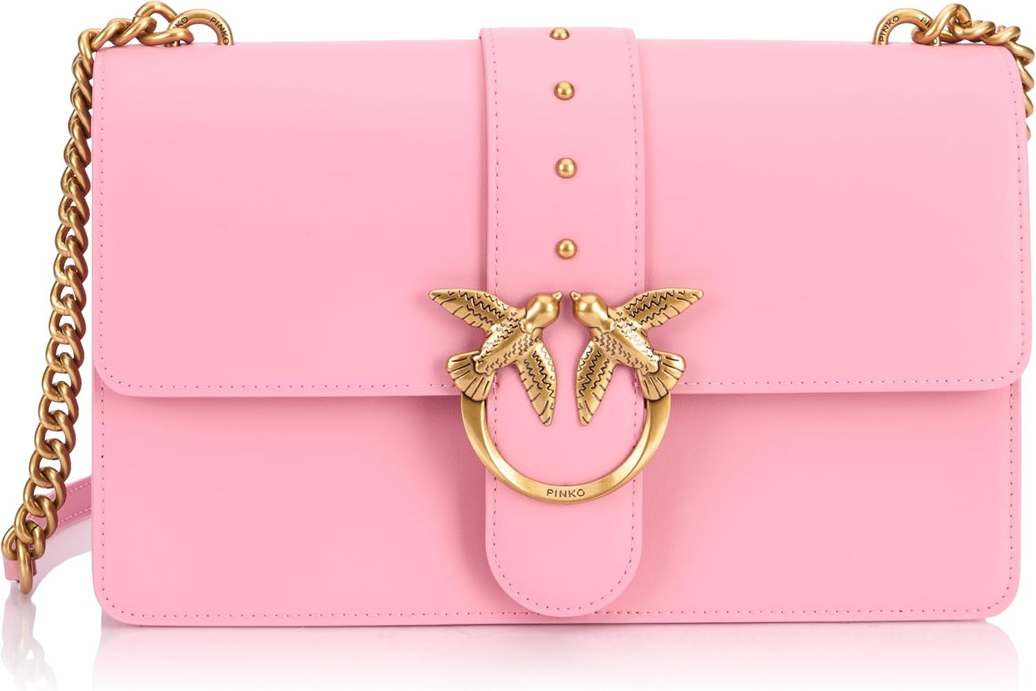 Pinko Ladies Love One Classic Cl Calf Silk Bag Dámské kabelky Naty Shop Pink