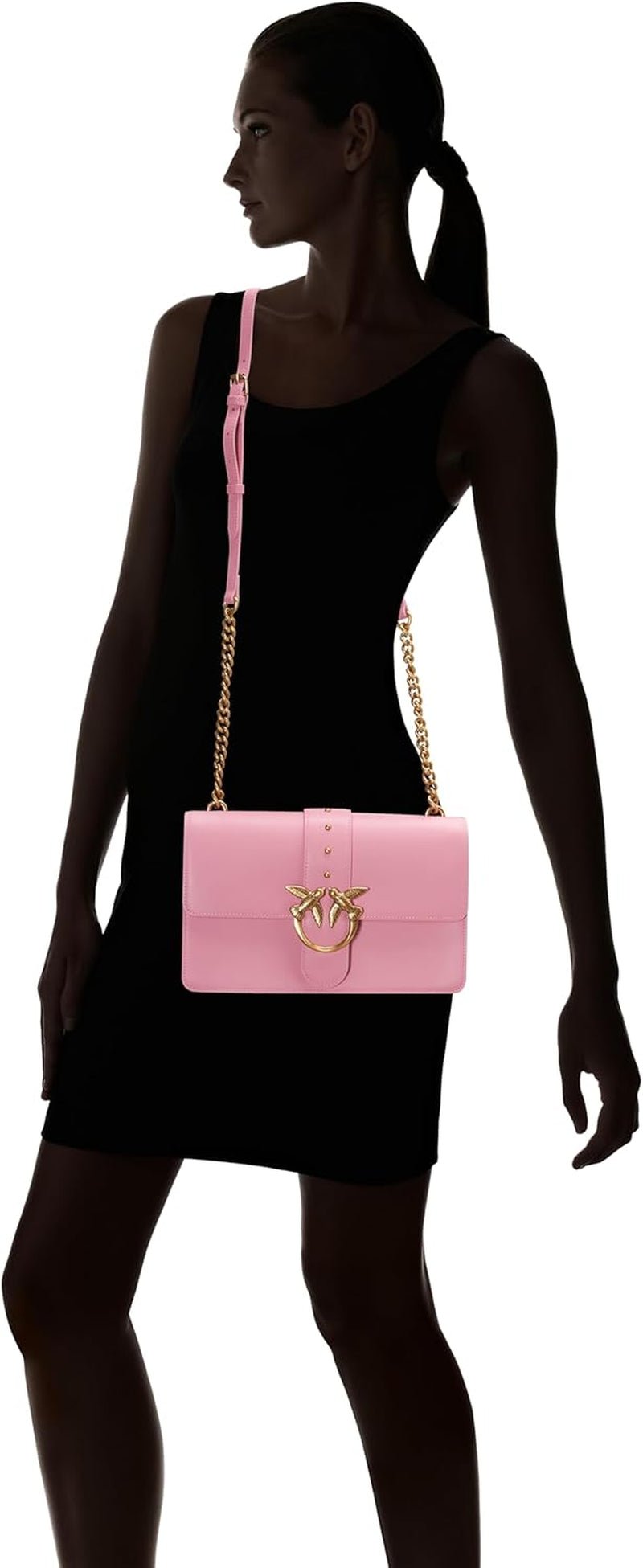 Pinko Ladies Love One Classic Cl Calf Silk Bag Dámské tašky Naty Shop
