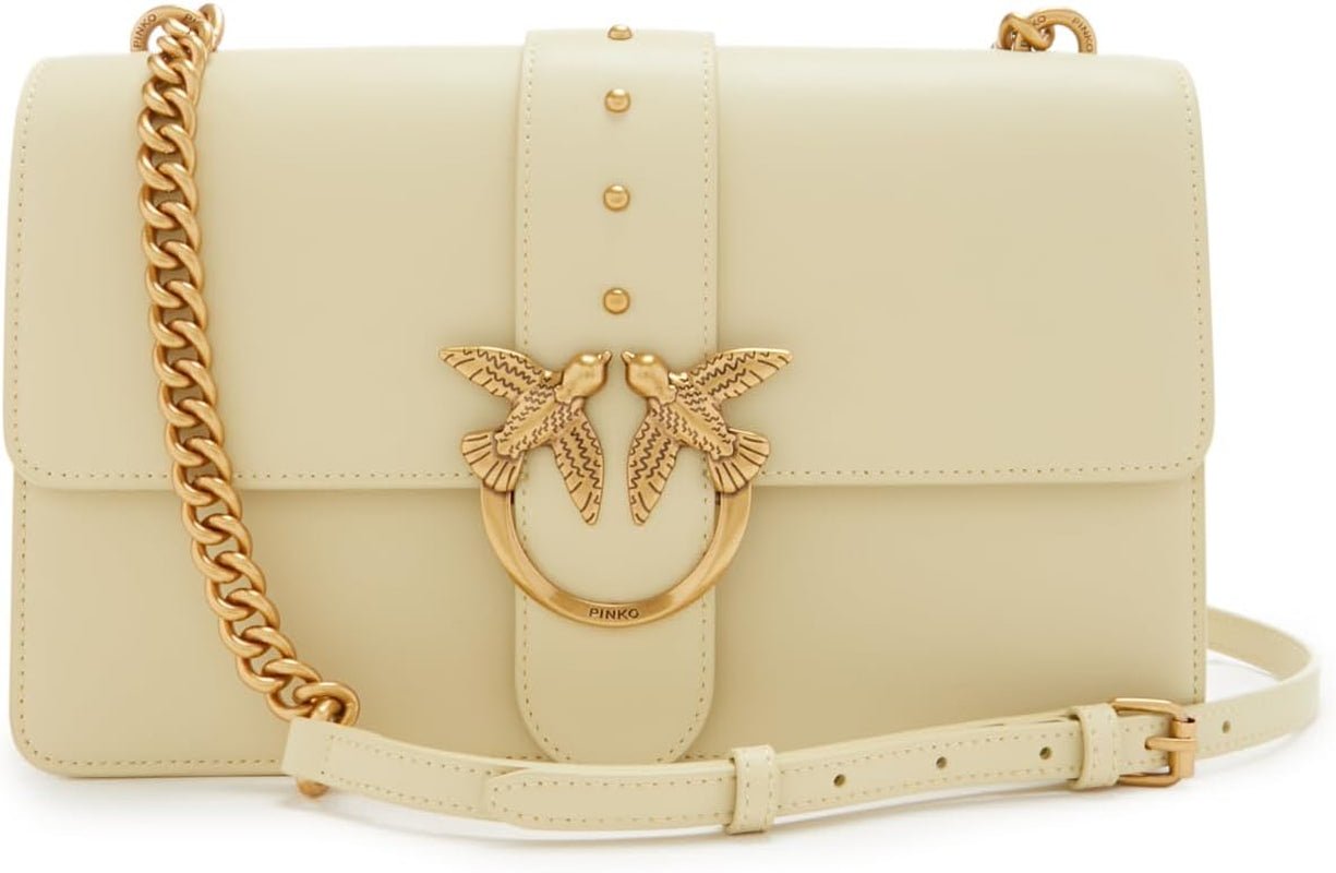 Pinko Ladies Love One Classic Cl Calf Silk Bag Dámské tašky Naty Shop S14Q_Heno-Antique Gold