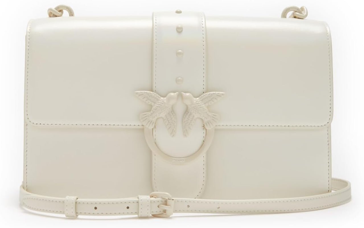 Pinko Ladies Love One Classic Cl Naplack Color Block Bag Dámské Tašky Naty Shop Z14B_White + bílý barevný blok