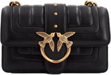 Pinko Ladies Love One Mini Cl Single Side Sheep Nappa Line Quilt Bag Ženy Tašky Naty Shop Z99Q_Antique Black-Gold