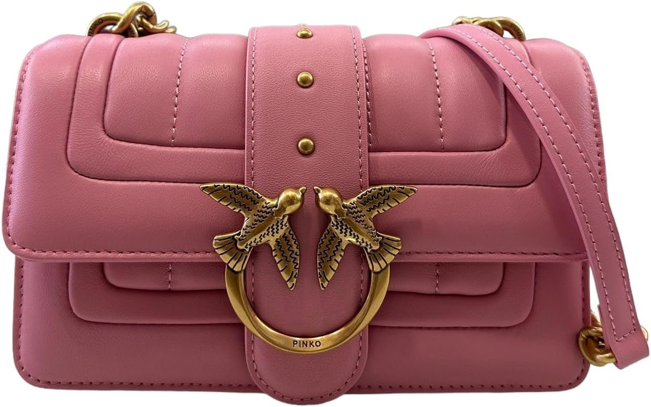 Pinko Ladies Love One Mini Cl Single Side Sheep Nappa Line Quilt Bag Dámské tašky Naty Shop P31Q_Marine antik gold