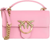 Pinko Ladies Love One Mini lehká lýtková hedvábná taška Dámské tašky Naty Shop P31Q_Pink-Marino-Antique Gold