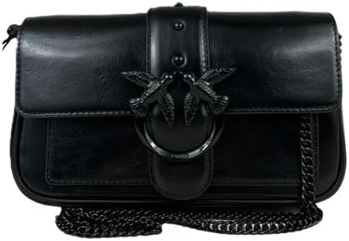 Pinko Ladies Love One Pocket C Naplack Color Block Bag Dámské tašky Naty Shop Z99B_B Black Sedan Block Color