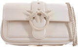Pinko Ladies Love One Pocket C Naplack Color Block Bag Dámské Tašky Naty Shop Z14B_White + bílý barevný blok