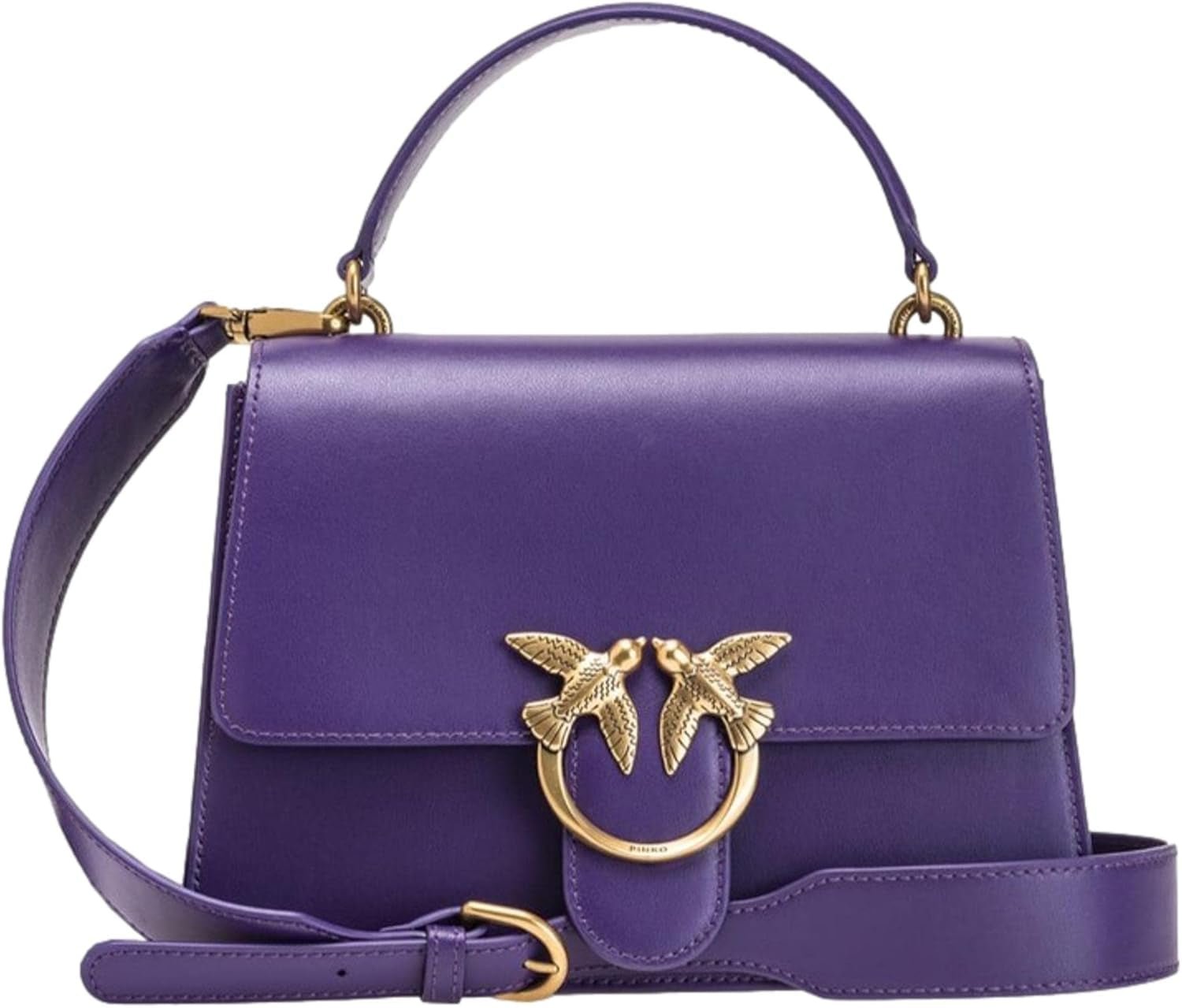 Pinko Ladies Love One Top Handle Classic Li Bag Dámské tašky Naty Shop J11Q_Violet Plumeria-Antique Gold