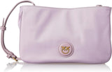 Pinko Ladies Recycled Gate Flat HORIZONTÁLNĚ OPAKOVANÉ Dámské tašky Naty Shop Y48Q_Tulipano Viola-Antque Gold