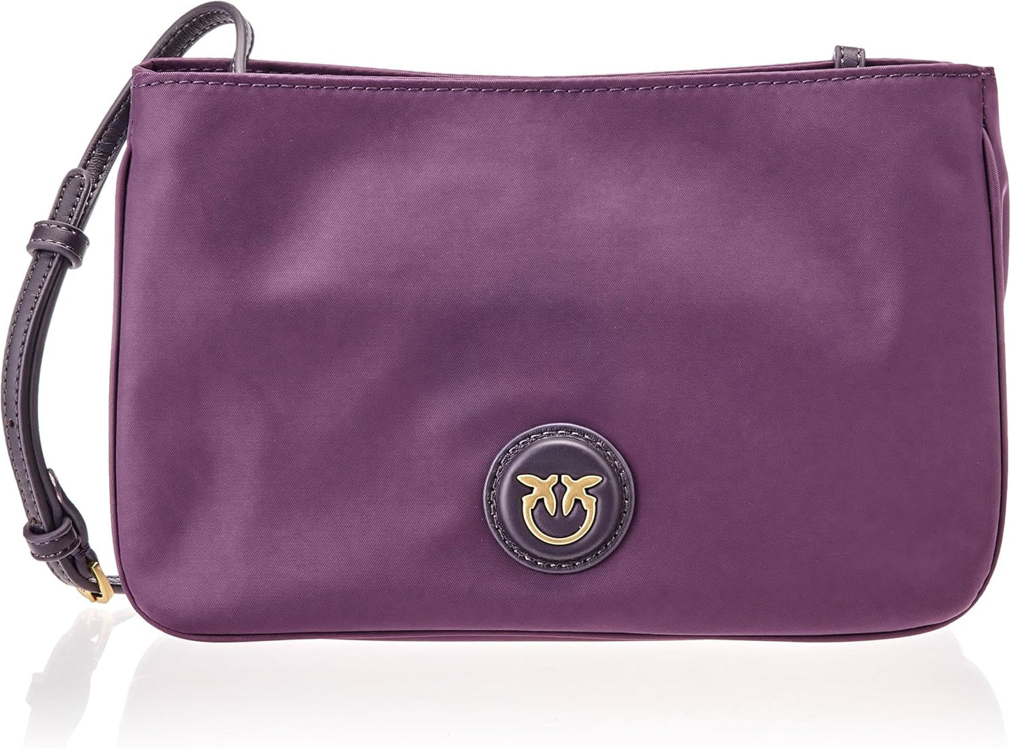 Pinko Ladies Recycled Gate Flat HORIZONTÁLNĚ OPAKOVANÉ Dámské tašky Naty Shop W84Q_Viola Uva-Antique Gold