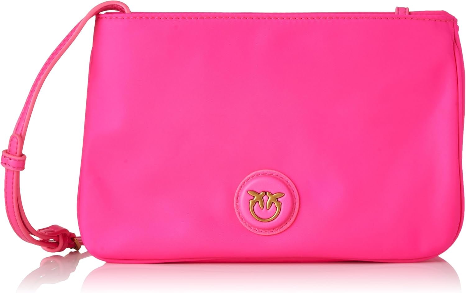 Pinko Ladies Recycled Gate Flat HORIZONTÁLNĚ OPAKOVANÉ Dámské tašky Naty Shop N17Q_Pink Pinko-Antique Gold