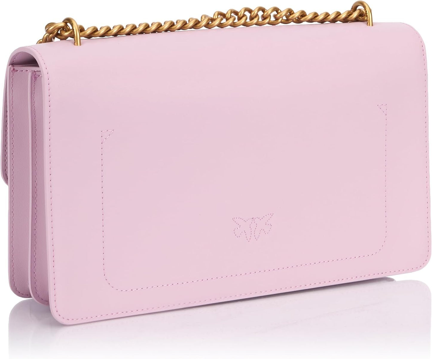 Pinko Love One Classic Dc telecí kožená taška, wgq_lilac- starožitné zlato Dámské tašky Naty Shop