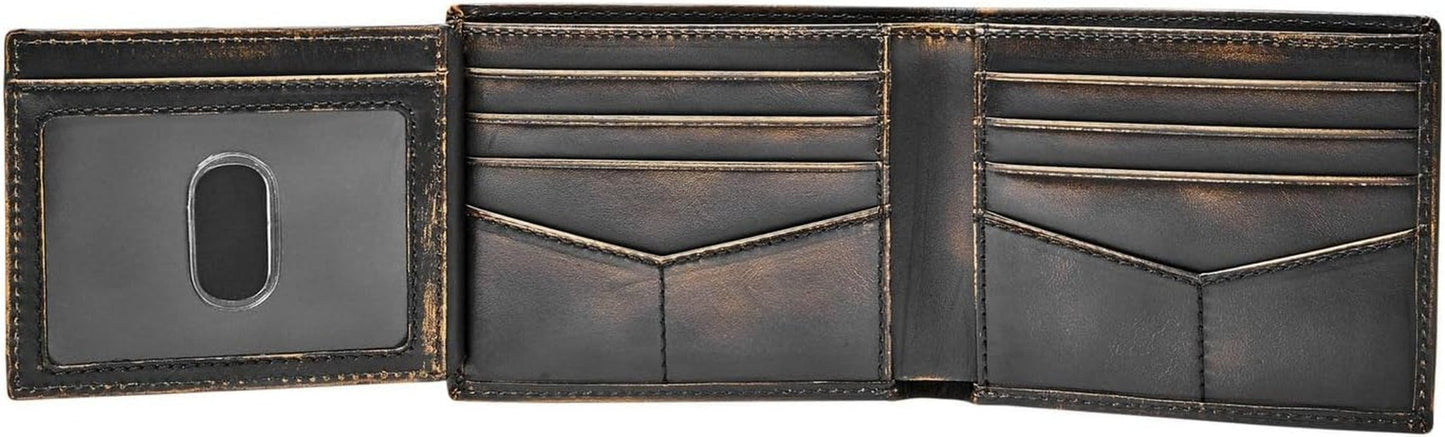 Pánská peněženka Fossil Wade Leather Bifold 11,43 cm D x 1,905 cm Š x 8,89 cm H Pánská peněženka Naty Shop