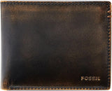 Pánská peněženka Fossil Wade Leather Bifold 11,43 cm D x 1,905 cm Š x 8,89 cm H Pánská peněženka Naty Shop Černá