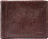 Pánská peněženka Fossil Ingram Leather Bifold 11,43 cm D x 1,905 cm Š x 8,89 cm V Pánská peněženka Naty Shop Hnědá