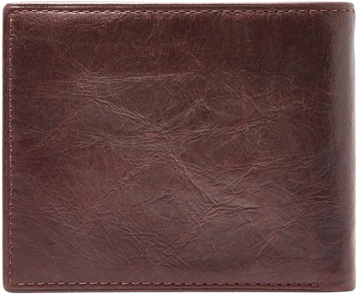 Pánská peněženka Fossil Ingram Leather Bifold Wallet 11,43 cm D x 1,905 cm Š x 8,89 cm H Pánská peněženka Naty Shop