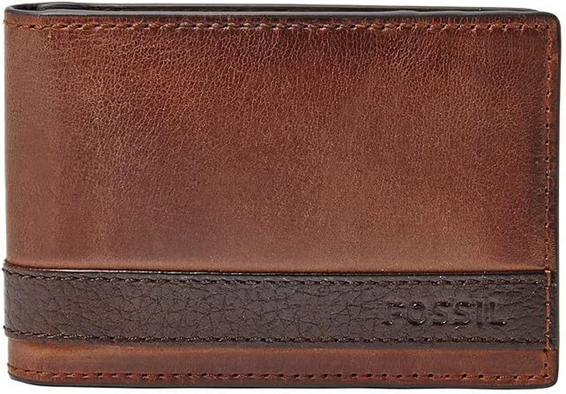 Pánská peněženka Fossil Quinn Leather Bifold 10 cm D x 1,5 cm Š x 7 cm V Pánská peněženka Naty Shop