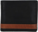 Pánská peněženka Fossil Quinn Leather Bifold 11,43 cm D x 2,54 cm Š x 9,525 cm H Pánská peněženka Naty Shop Černá