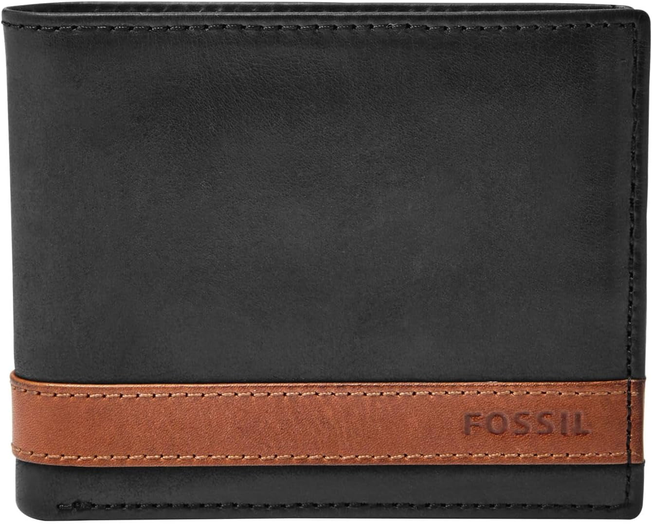 Pánská peněženka Fossil Quinn Leather Bifold 11,5 cm D x 2 cm Š x 9 cm V Pánská peněženka Naty Shop Černá 11,43 cm D x 1,91 cm Š x 8,89 cm V