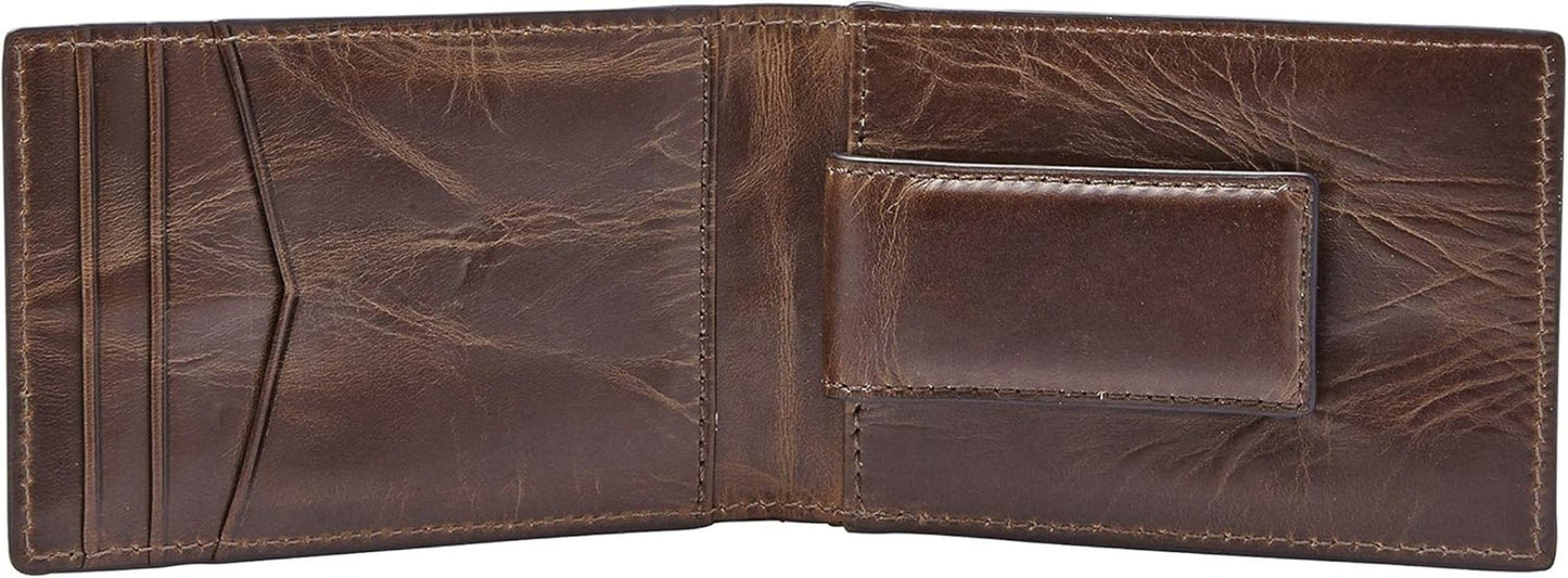 Peněženka Fossil Andrew Leather Bifold For Men 11,5 cm D x 1,9 cm Š x 7,7 cm V Pánská peněženka Naty Shop