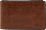 Peněženka Fossil Andrew Leather Bifold For Men 11,5 cm D x 1,9 cm Š x 7,7 cm V Pánská peněženka Naty Shop Brown