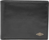 Pánská peněženka Fossil Ryan Leather Bifold 11,43 cm D x 2,54 cm Š x 9,525 cm V Pánská peněženka Naty Shop Černá