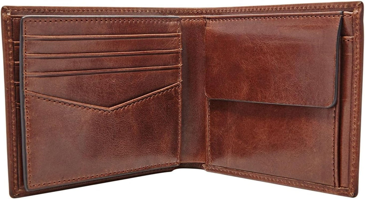 Pánská peněženka Fossil Ryan Leather Bifold Wallet 11,43 cm D x 2,54 cm Š x 9,525 cm H Pánská peněženka Naty Shop