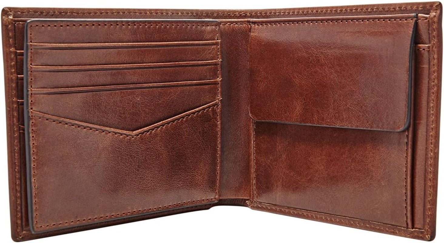 Pánská peněženka Fossil Ryan Leather Bifold Wallet 11,43 cm D x 2,54 cm Š x 9,525 cm H Pánská peněženka Naty Shop