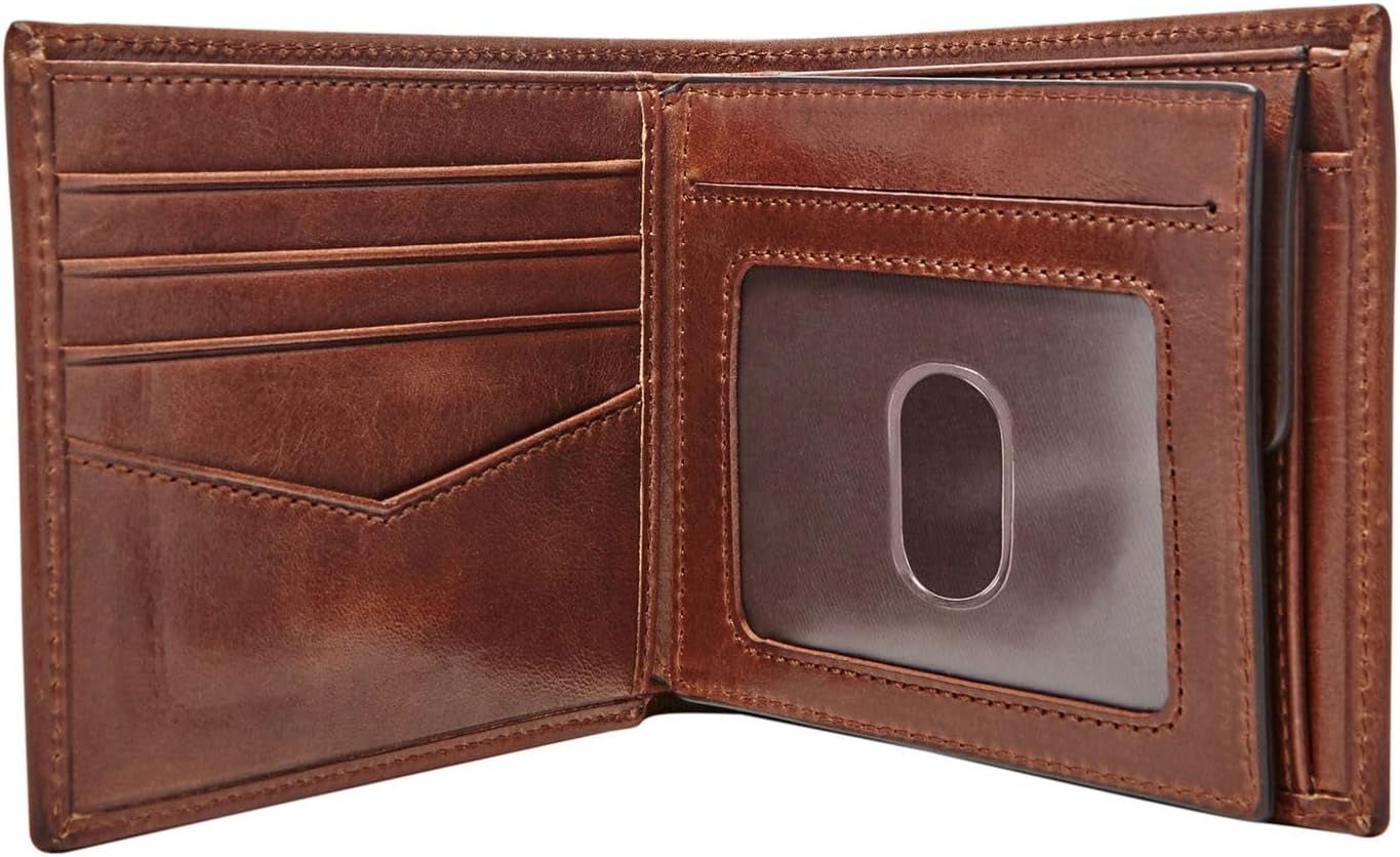 Pánská peněženka Fossil Ryan Leather Bifold Wallet 11,43 cm D x 2,54 cm Š x 9,525 cm H Pánská peněženka Naty Shop