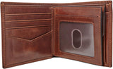 Pánská peněženka Fossil Ryan Leather Bifold Wallet 11,43 cm D x 2,54 cm Š x 9,525 cm H Pánská peněženka Naty Shop