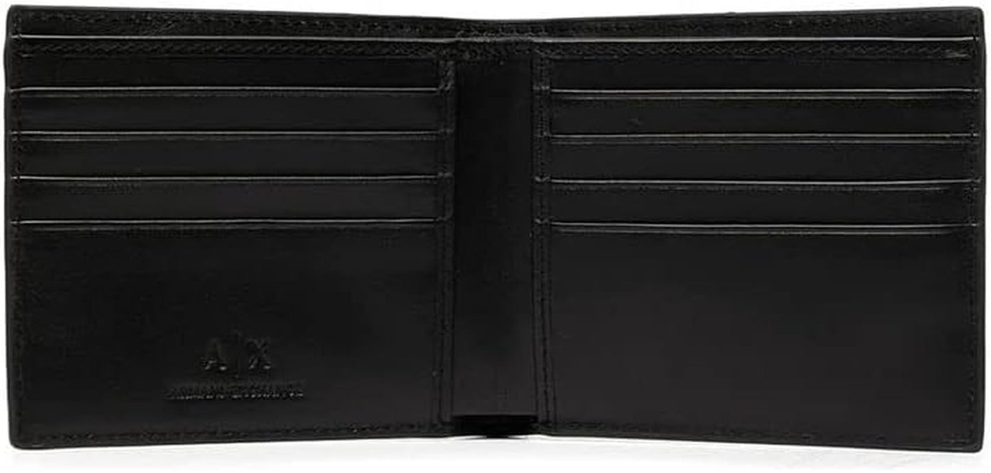 Peněženka Armani Exchange A|X logo v hladké kůži, černá Pánská peněženka Naty Shop