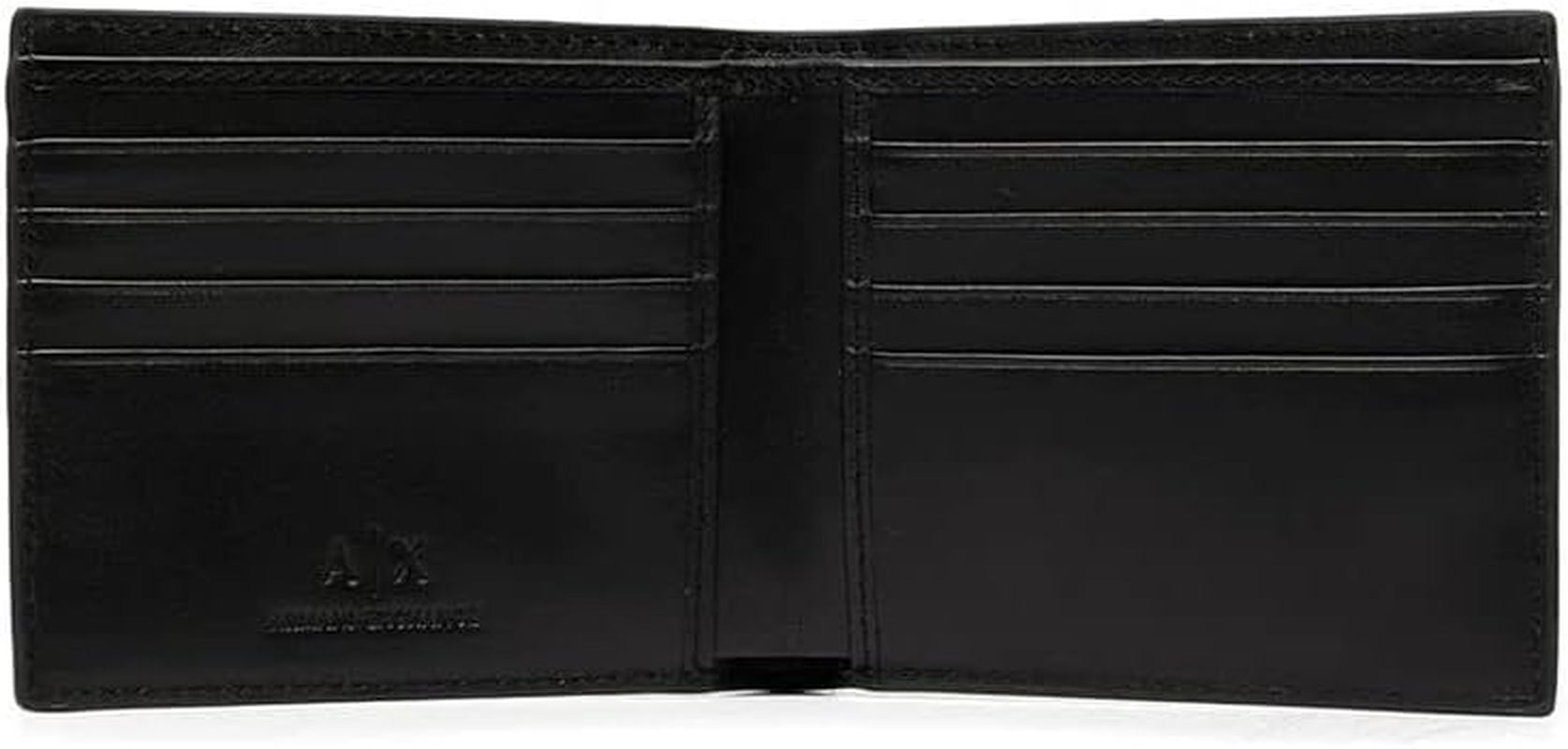 Peněženka Armani Exchange A|X logo v hladké kůži, černá Pánská peněženka Naty Shop