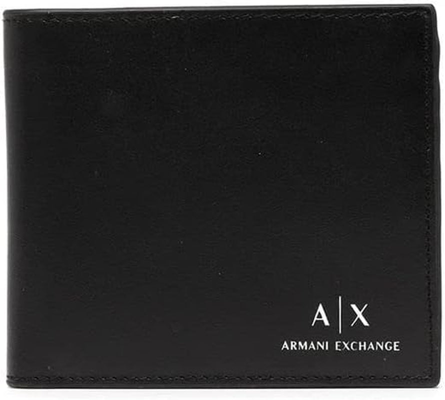 Peněženka Armani Exchange A|X Logo v hladké kůži, černá Pánská peněženka Naty Shop Výchozí název