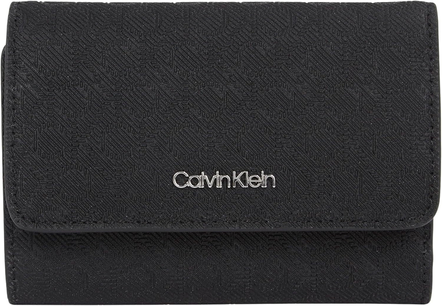 Dámská peněženka Calvin Klein Must Small Trifold Mono Klein, Černá (černá Mono), Univerzální Dámská peněženka Naty Shop Výchozí název