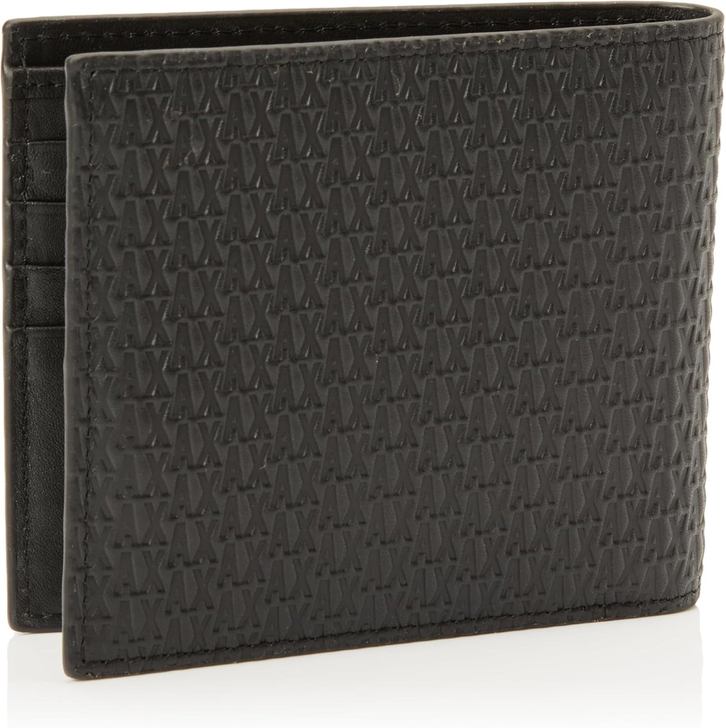 Elba, Essential, Mini Metal Logo Bi-Fold Peněženka pro muže Armani Exchange Pánská peněženka Naty Shop