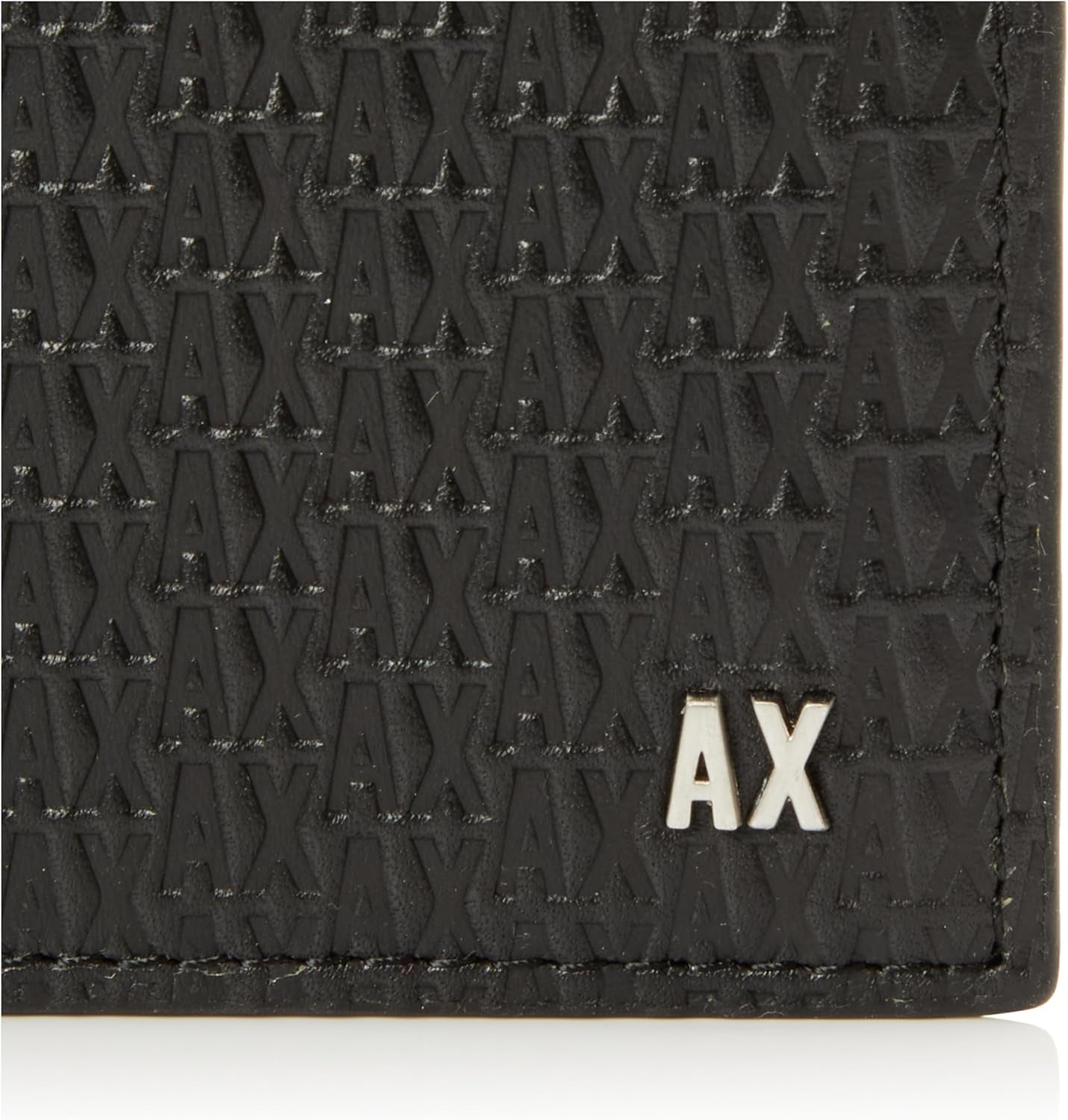 Elba, Essential, Mini Metal Logo Bi-Fold Peněženka pro muže Armani Exchange Pánská peněženka Naty Shop